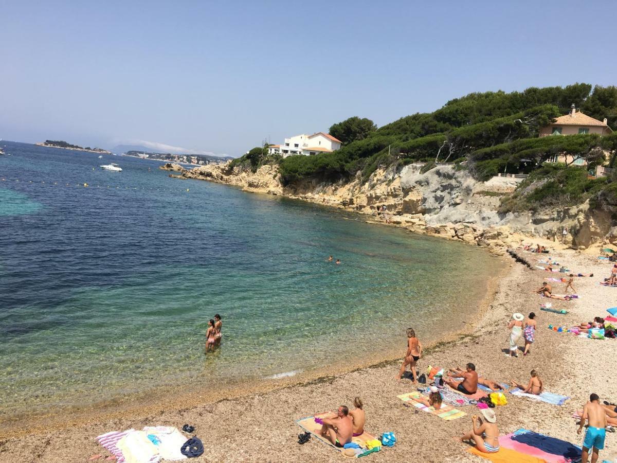 T2 Rez De Jardin 300M Plage De Beaucours Sanary Sur Mer Εξωτερικό φωτογραφία